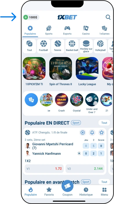 Déposer et parier pour la première fois sur 1xBet - 1xBet Afrique